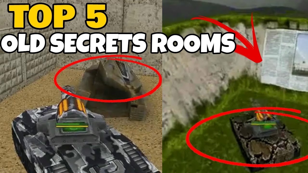 Tanki Online - Top 5 Old Secret Rooms | ТОП 5 тайных комнат в Танках Онлайн | AV Gamers