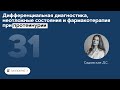 Дифференциальная диагностика, неотложные состояния и фармакотерапия при протеинурии. 28.10.21