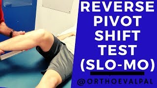 Reverse Pivot Shift Test in Slow Motion