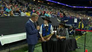 Famous Dan Potter with members of the Dobyns-Bennett H.S. Marching Band Wealth