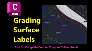 Display Grading Surface Labels in AutoCAD Civil 3d | Adding Contour Labels | Civil 3d Surface Labels