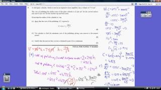 14) Edexcel Core 2 - 20 May 2015 Q9