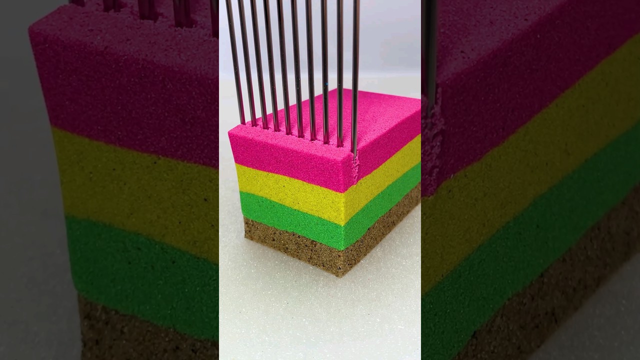 Very Satisfying and Relaxing, Kinetic Sand ASMR, Drop and squish