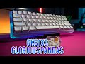 GK61XS Transparent(Aluminum) Kit Unboxing, Software &Typing Sounds (Drop Skylight & Glorious Pandas)