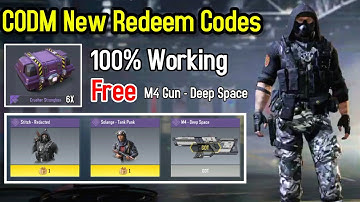 Call Of Duty Mobile Redeem Codes | M4 Gun - Deep Space Redeem Code