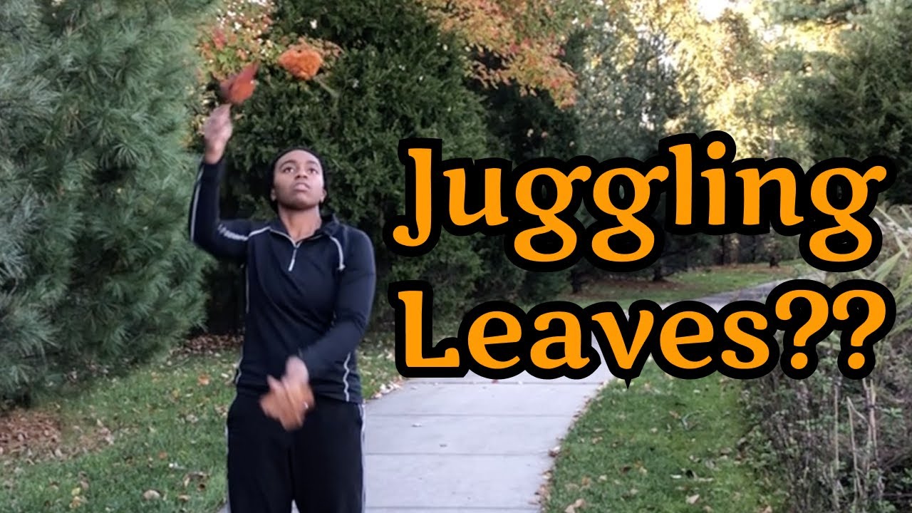 Is it possible to JUGGLE LEAVES??? | Juggling Vlog