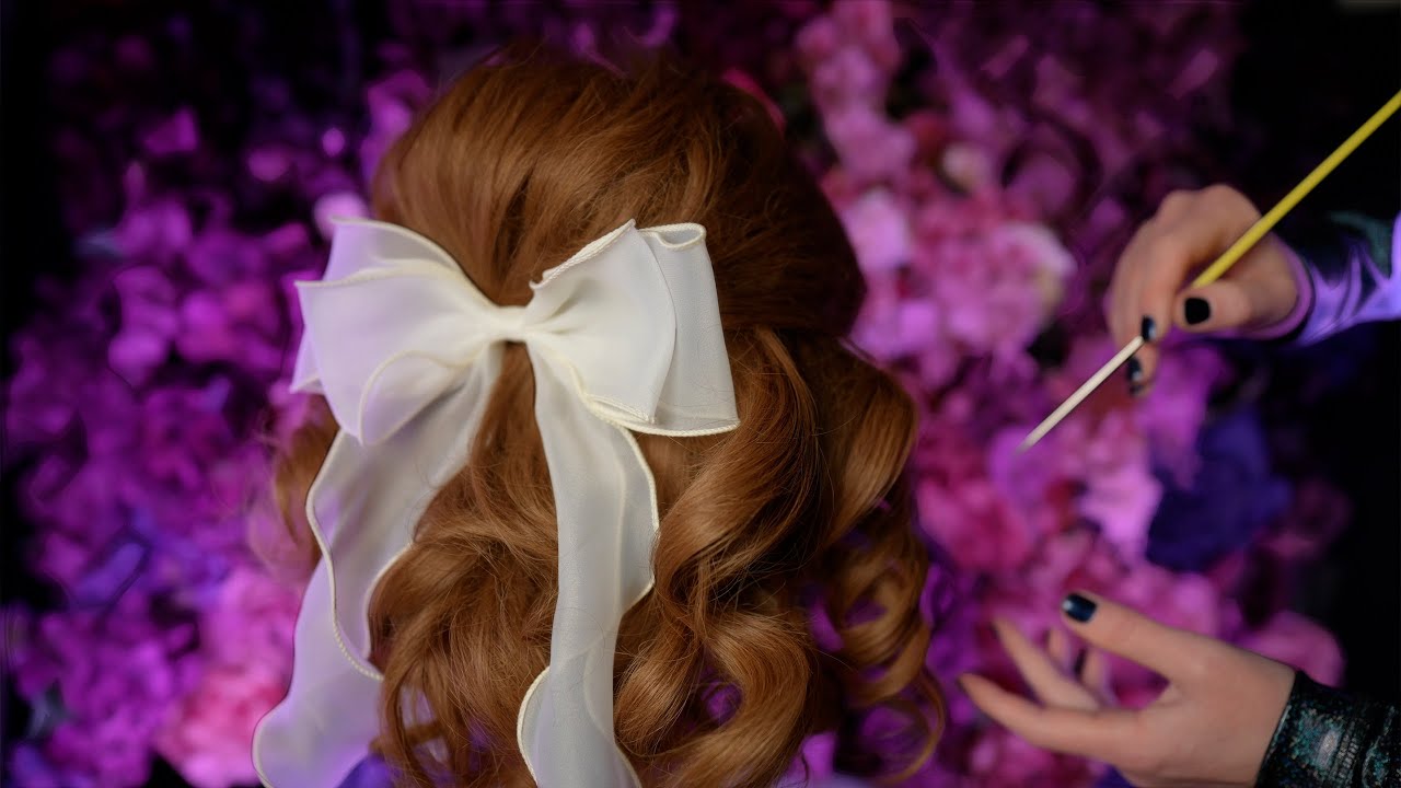 ASMR Crispy and Tingly Hair Curling | No Talking ❤︎