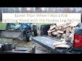 Easier Than When I Was a Kid: Splitting Wood with the Huskee Log Splitter