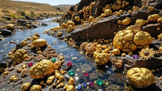 Wow so amazing! Awesome man digging the gold and gemstones at riverside 