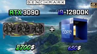 Geforce RTX 3090 + Intel i9 12900K \/\/ FPS Test in 14 Games \/\/ DDR 5