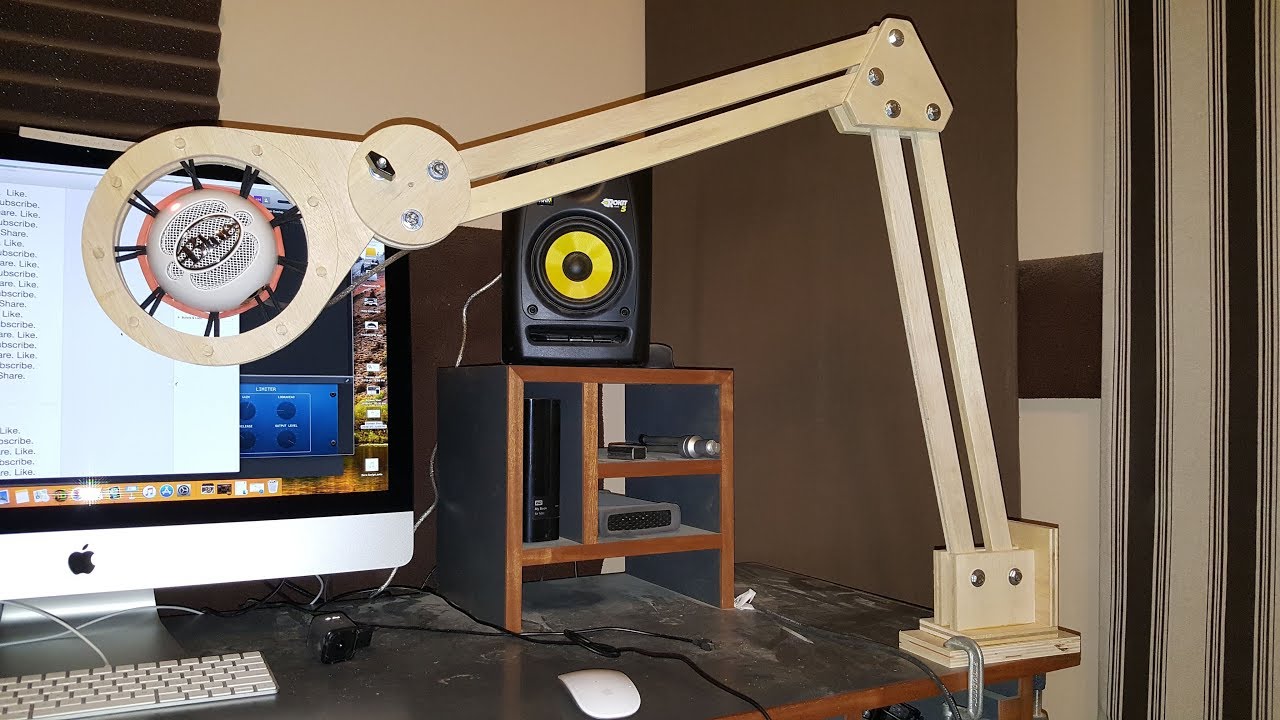 DIY Mic Boom and Shock Mount - YouTube