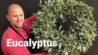 Christmas Eucalyptus Wreath DIY