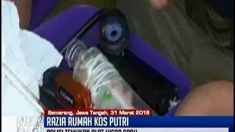 Dua remaja putri yang positif menggunakan narkoba terjaring razia kos-kosan di Semarang - BIP 01/04