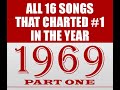 All 16 Songs That Charted #1 in 1969 Part 1 of 2 - see listing in comments - stereo