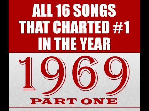 All 16 Songs That Charted #1 in 1969 Part 1 of 2 - see listing in comments - stereo