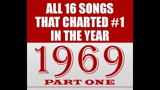 All 16 Songs That Charted #1 in 1969 Part 1 of 2  see listing in comments  stereo