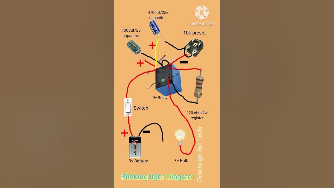 How to Make a Blinking LED Circuit Step by Step Tutorialelectrical 