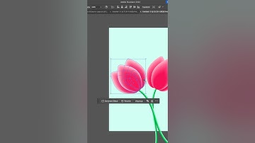 Adobe Illustrator Tips. How to make tulips flower with blend mode. #graphicdesigner #illustrator