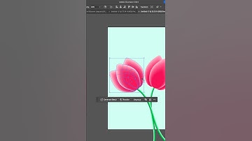 Adobe Illustrator Tips. How to make tulips flower with blend mode. #graphicdesigner #illustrator