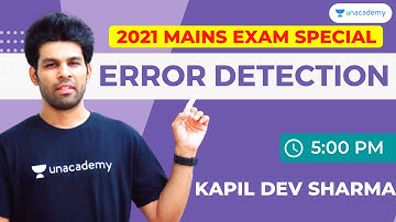 Error Detection| Day 4| SBI/IBPS Clerk Mains 2021| | Bank Pro| Kapil Dev Sharma