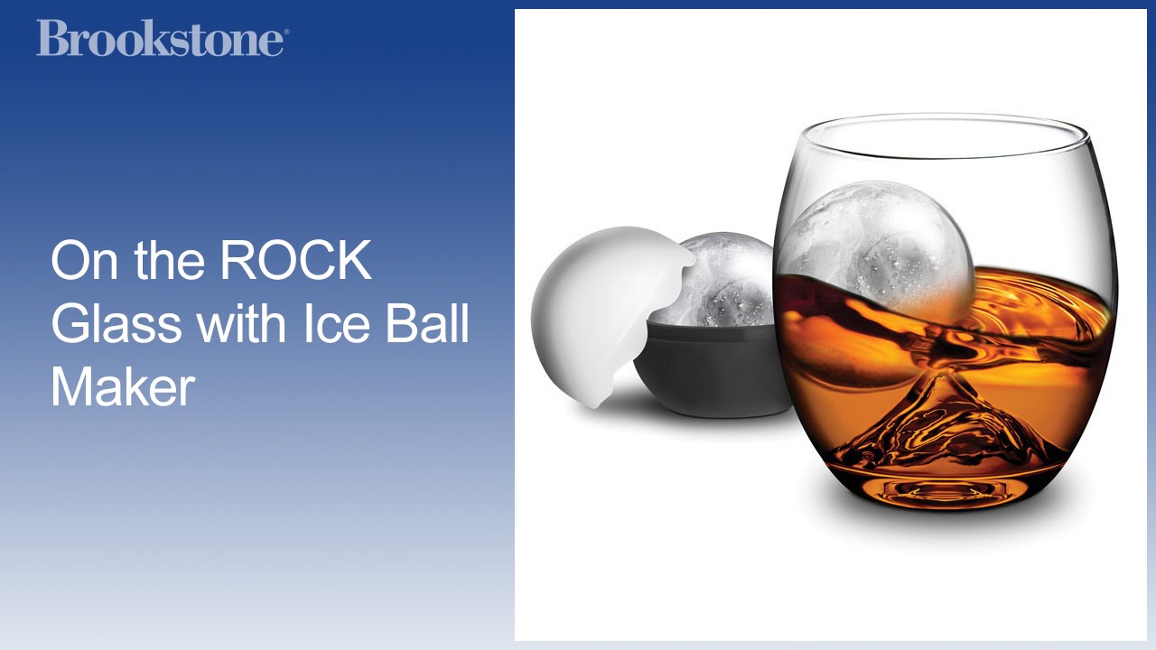 On The Rock Glass With Ice Ball Maker Youtube