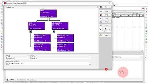 PART 5 - How to Create Enterprise Project Structure E P S In Primavera P6 Professional