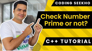 C++ Program to Check Number is Prime or not - C++ Tutorial for Beginners in Hindi