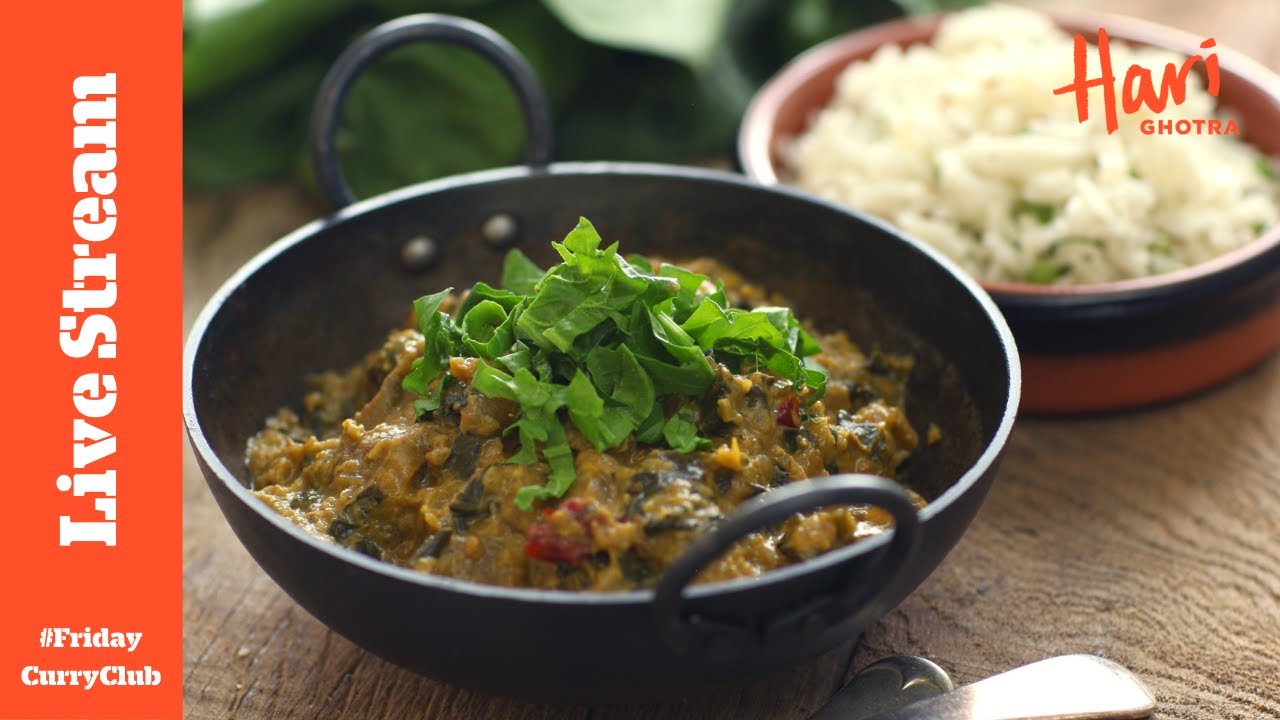 Lamb Curry with Spinach Live Hari Ghotra YouTube