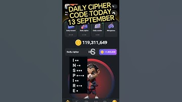 Hamster combat daily Cipher Code today 13 SEPTEMBER