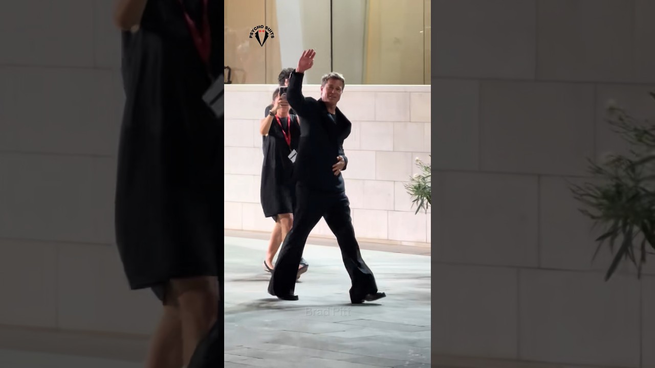 Brad Pitt Gets Excited After Seeing His Fans 