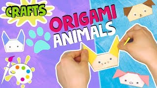 Origami Animals! 🐶🐱 | How To Make | Easy Art and Craft for Kids