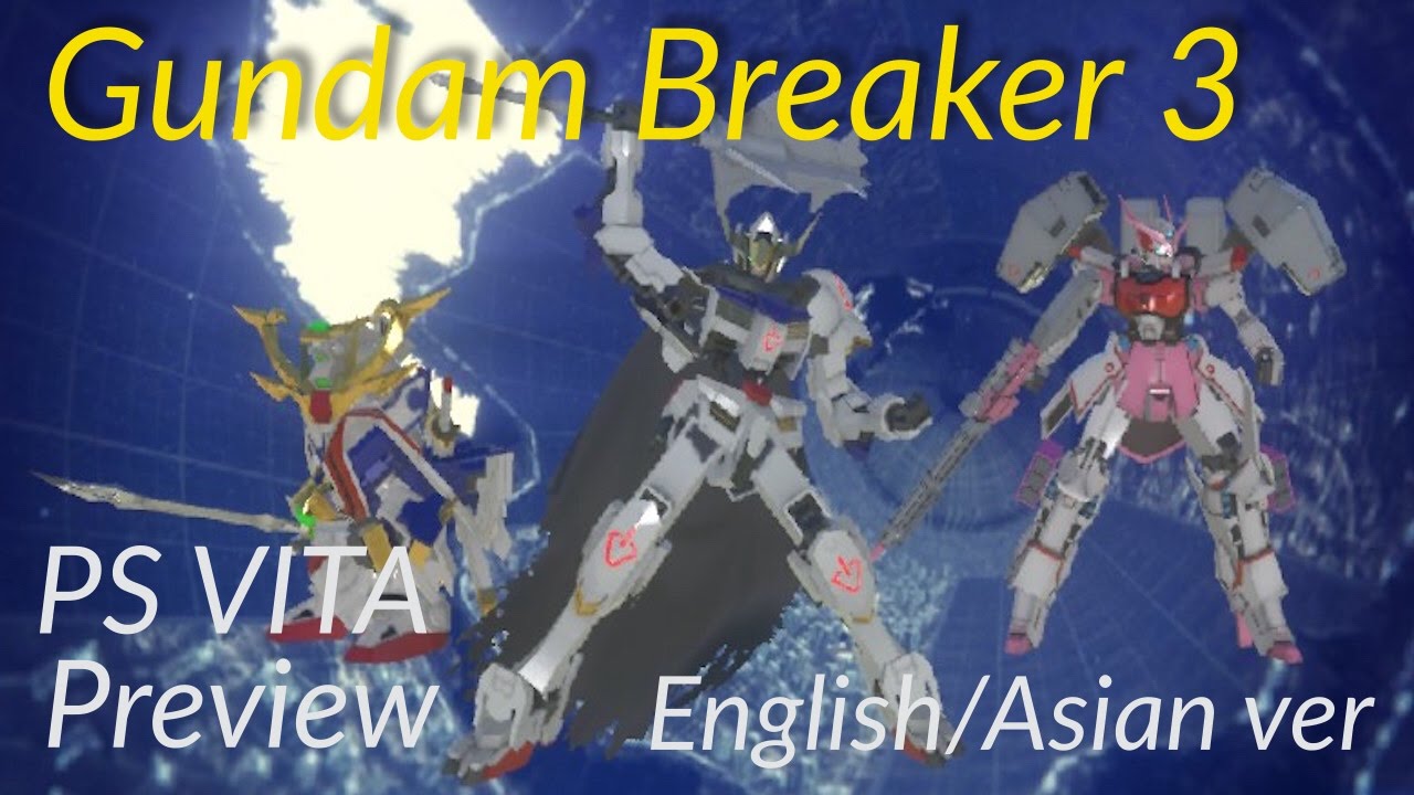 Gundam Breaker 3 Per PS Vita – Versione Giapponese NTSC-J – Ottime Condizioni