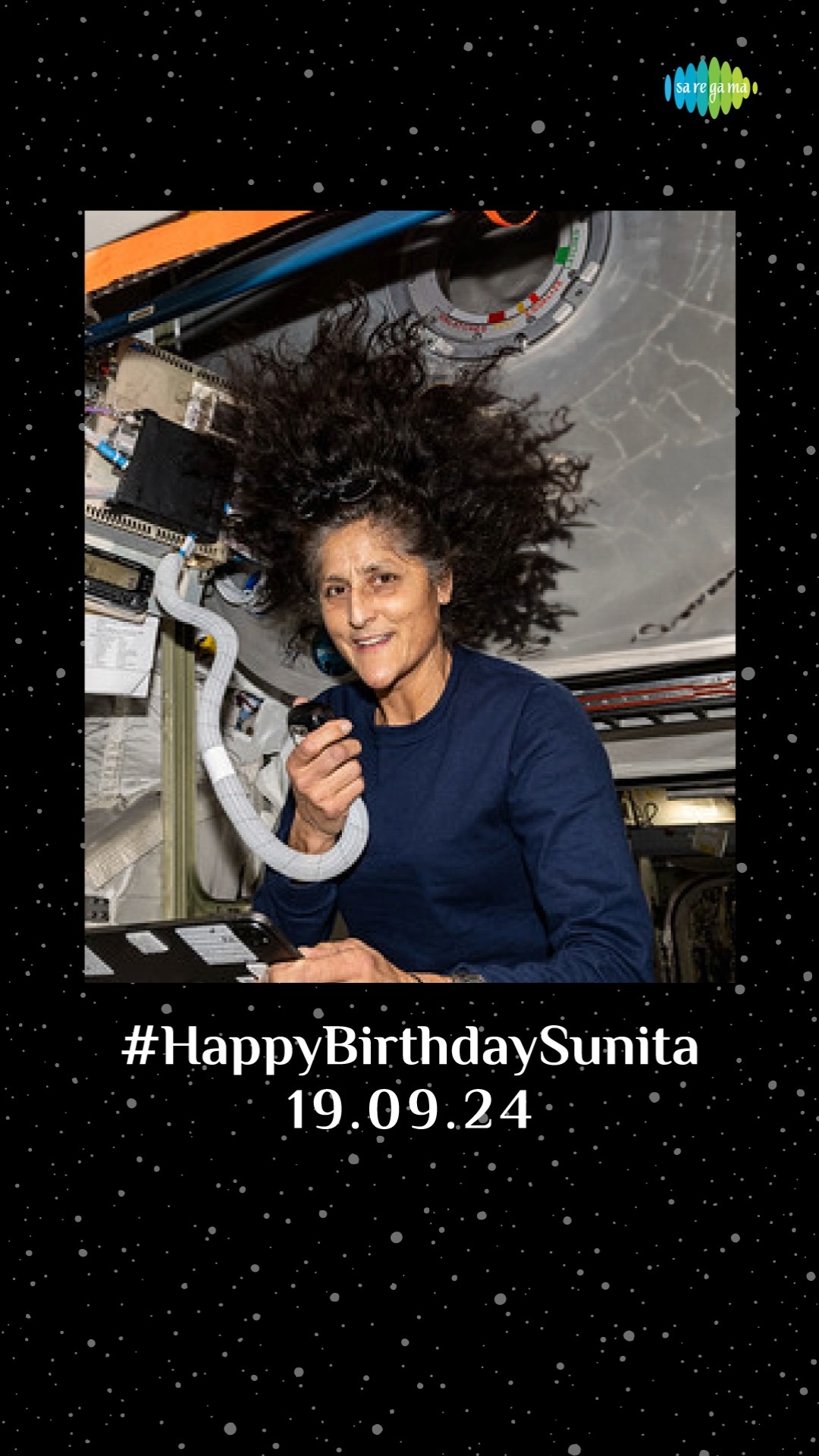 The birthday wishes for Sunita Williams keep getting better and better.Let's sing and wish her !!
