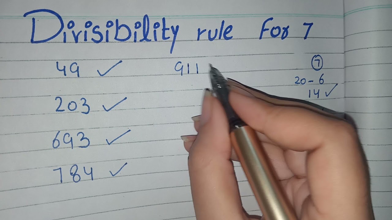 7 Divisibility Rule Proof