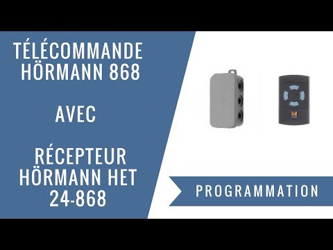 Programmation d'un récepteur HÖRMANN HET 24-868