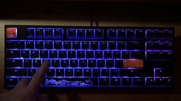 Ducky Keyboard Custom RGB reactive key effect