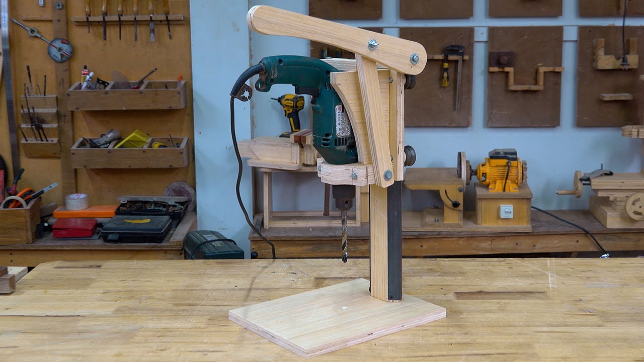 CREATE Your Own POWERFUL Drill Press Stand AT HOME!