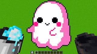 How To Draw in Minecraft ? | Pixel Art | Ghost