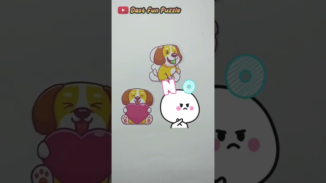 Cute dog puzzle 
