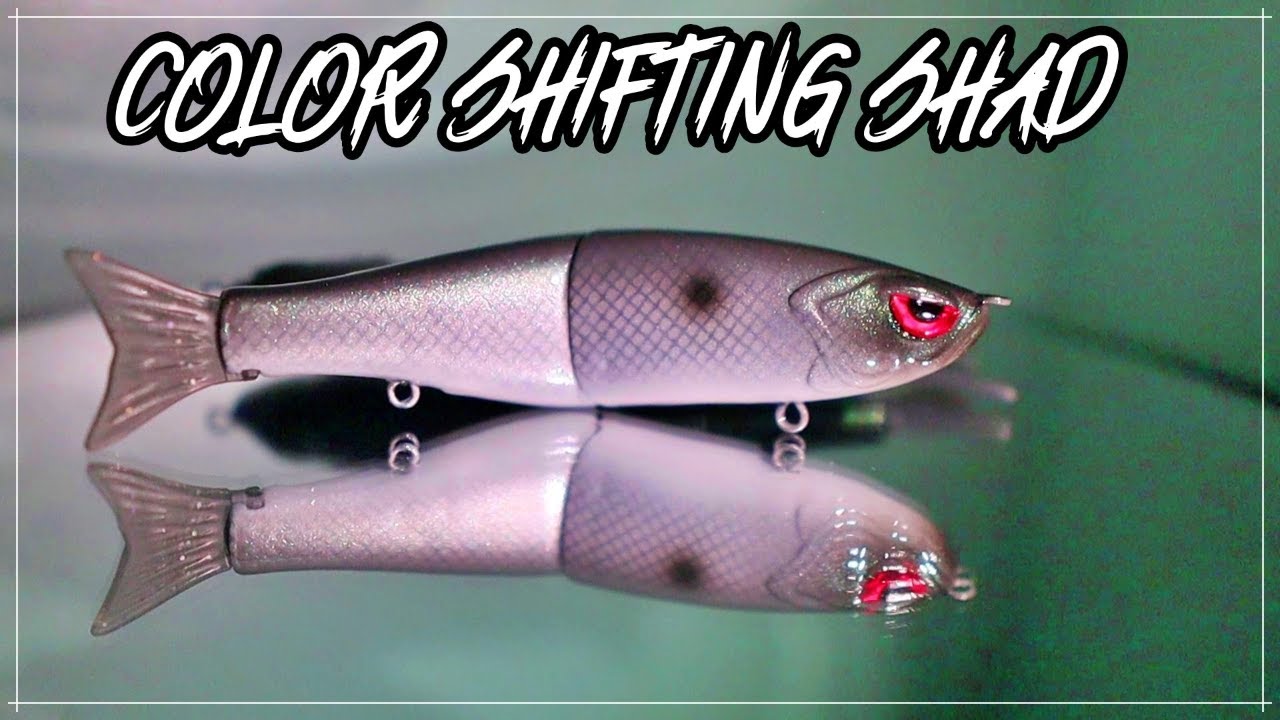 Easy Lure Painting  Color shifting Shad Pattern on a Small Glide Bait 