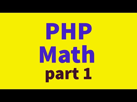 PHP Math Part 1