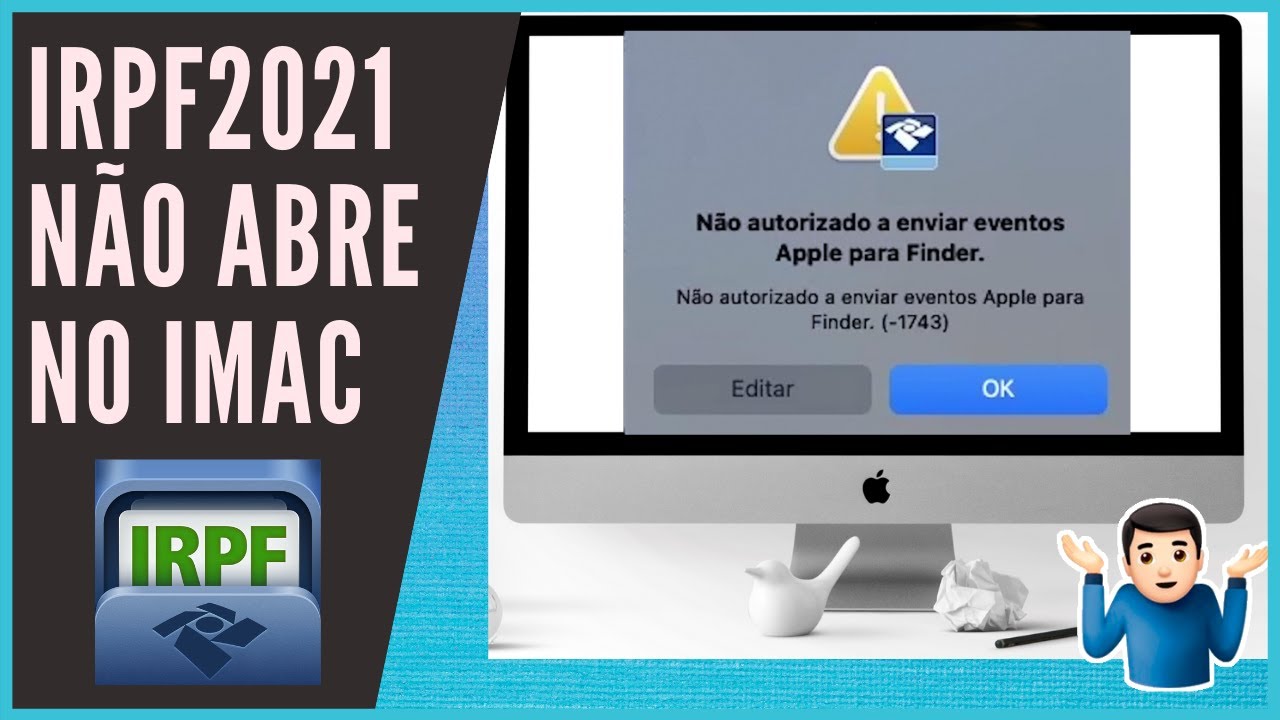 Erro Não autorizado a enviar eventos Apple para Finder YouTube