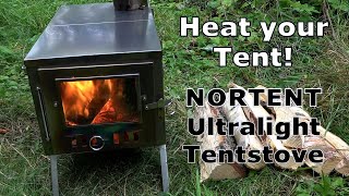 NORTENT Ultralight tentstove - Unboxing, mounting and burn-in - YouTube