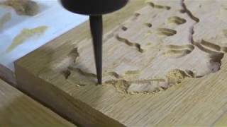 Test of the homemade CNC machine 3D carving