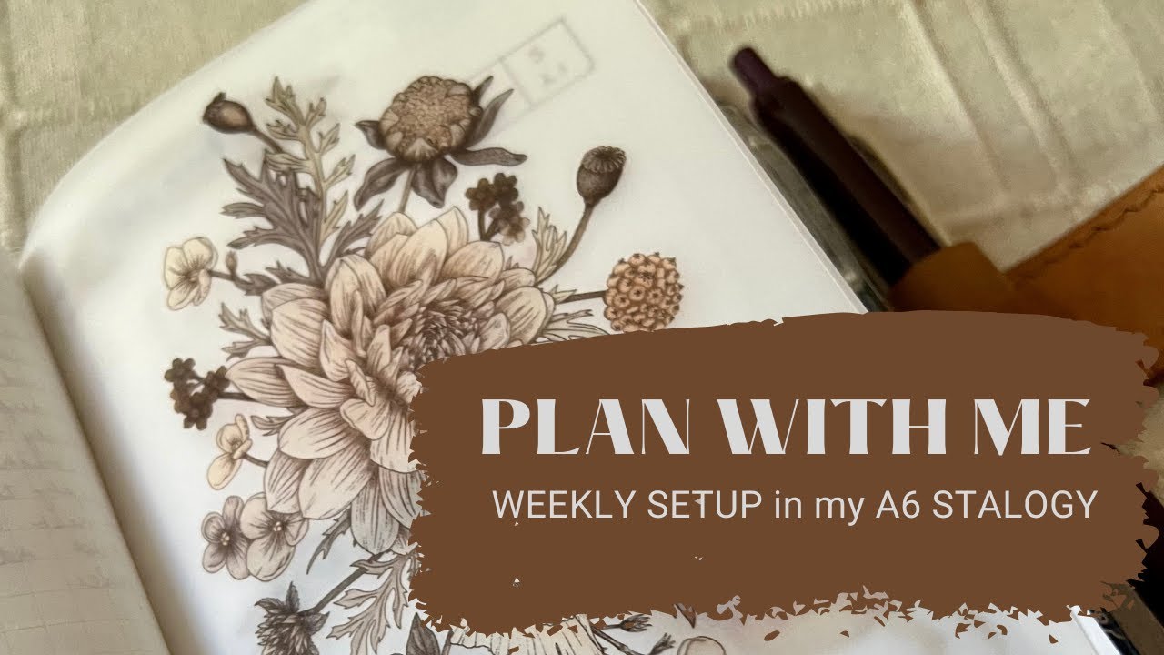 Plan with me | Weekly Setup in A6 Stalogy | 15 - 21 Nov | Functional ...
