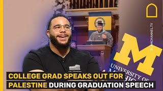 COLLEGE GRAD SPEAKS OUT FOR PALESTINE DURING GRADUATION SPEECH by Islam Channel 6,109 views 5 days ago 1 minute, 12 seconds