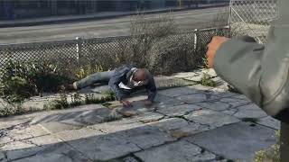 Regular Show Ostrich Kicking In The Old Man S Balls And Gta V Franklin Laugh At Trevor