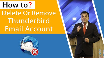 How to Delete or Remove Configured Email Account From Thunderbird