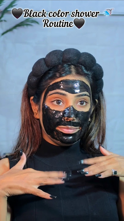 Black color shower Routine🚿🖤 #shorts #youtubeshorts #youtube #trending #short #viral #trend #ytshort