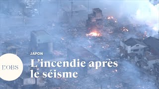 Après le séisme au Japon, la ville de Wajima ravagée par les incendies